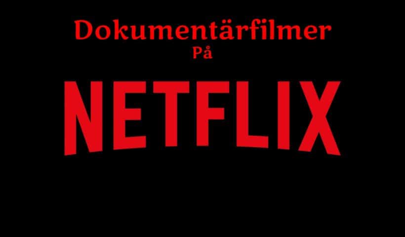 Netflix logga med texten: Dokumentärfilmer på Netflix